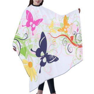 Personality  Floral Design Hair Cutting Cape