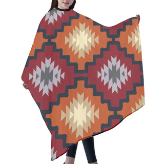 Personality  Vector Navajo Tribal Ornament Hair Cutting Cape