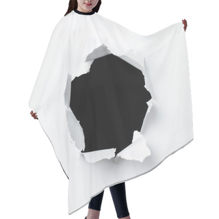 Personality  Hole In Paper Sheet Hair Cutting Cape