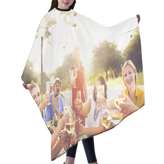 Personality  Diverse People Outdoors Hair Cutting Cape
