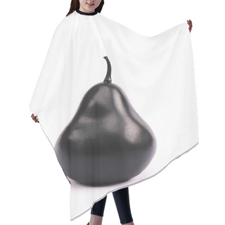 Personality  Black And Nutritious Pear On White With Copy Space  Hair Cutting Cape