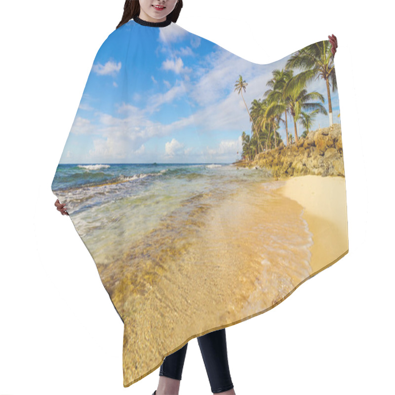 Personality  View Of Caribbean Coastline Hair Cutting Cape