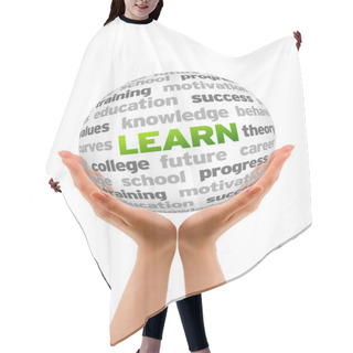 Personality  Learn Word Sphere Hair Cutting Cape