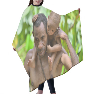 Personality  Apuan Man And Child Hair Cutting Cape