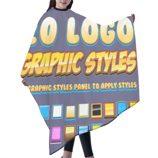 Personality  Comic Logo Graphics Styles Hair Cutting Cape