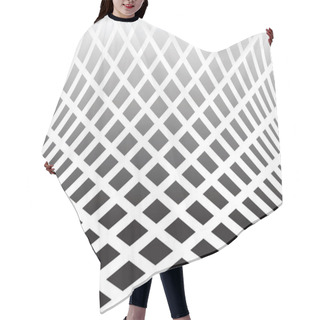 Personality  Textured Distorted Surface. Abstract Op Art  Background. Hair Cutting Cape