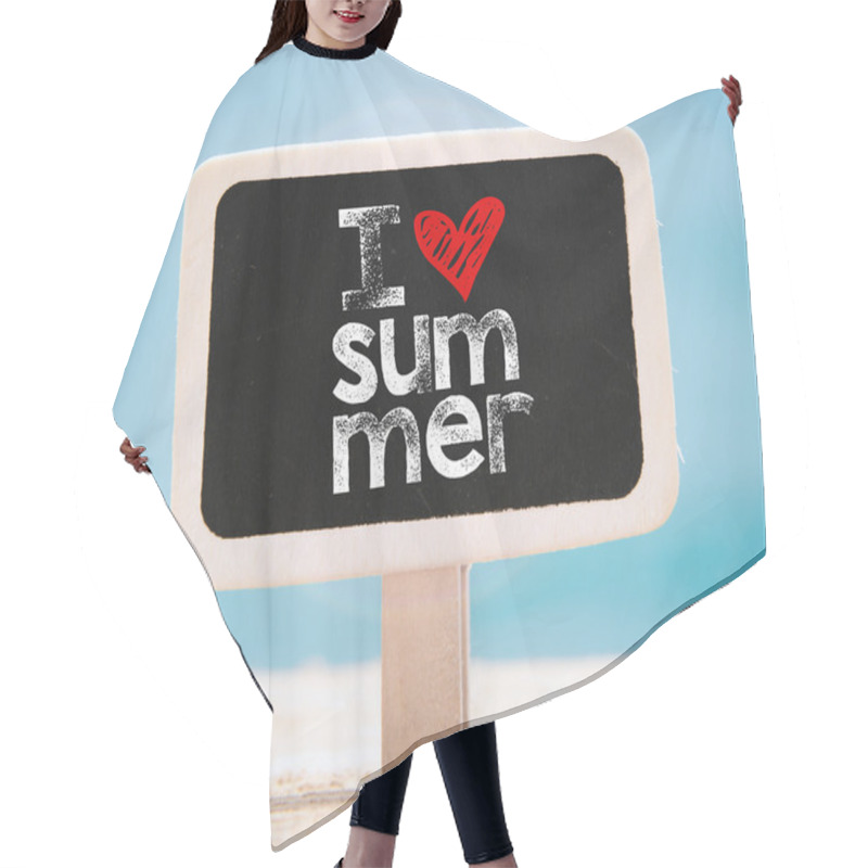 Personality  I Love Summer Text Hair Cutting Cape