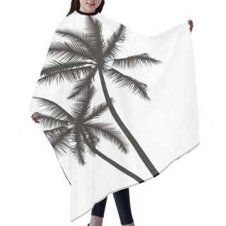 Personality  Coconut Palm Hair Cutting Cape