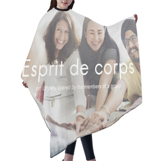 Personality  People Hands Together With Esprit De Corps Hair Cutting Cape