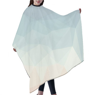 Personality  Pastel Multicolored Background With Poly Pattern Hair Cutting Cape