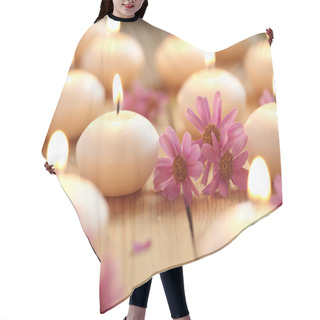 Personality  Candles And Flowers Hair Cutting Cape