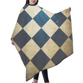 Personality  Grunge Checkered Background Hair Cutting Cape