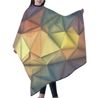 Personality  Vector Illustration Abstract 3D Geometric, Polygonal, Triangle Shape Hair Cutting Cape