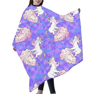 Personality  Unicorns In The Mist Hair Cutting Cape