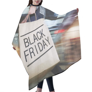 Personality  Paper Bag With Black Friday Sign Hair Cutting Cape