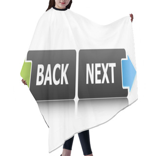 Personality  Back And Next Buttons Hair Cutting Cape