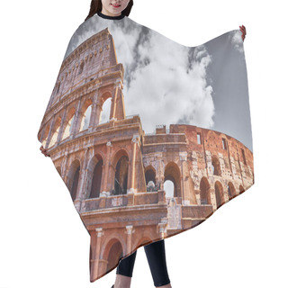 Personality  Colosseum (Coliseum Or Colosseo) In Rome, Italy. Ancient Ruins Of Flavian Amphitheatre. Arena For Gladiator Fightings. World Famous Landmark And Very Popular Touristic Destination Vacation Trip Hair Cutting Cape