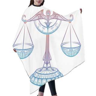 Personality  Justice Scales, Zodiac Libra Zentangle Sign Hair Cutting Cape