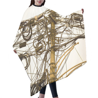 Personality  Tangle Of Cables Hair Cutting Cape