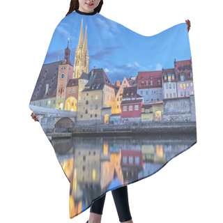 Personality  Historical Stone Bridge And Bridge Tower In Regensburg Hair Cutting Cape