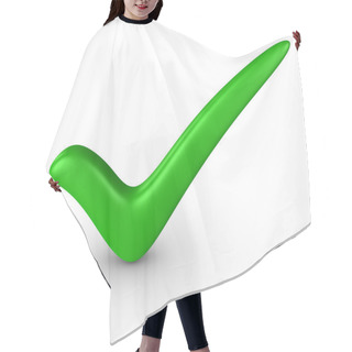 Personality  Green Check-mark Hair Cutting Cape