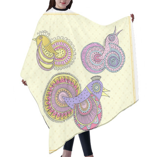 Personality  Magic Birds In Ethnic Style Hair Cutting Cape