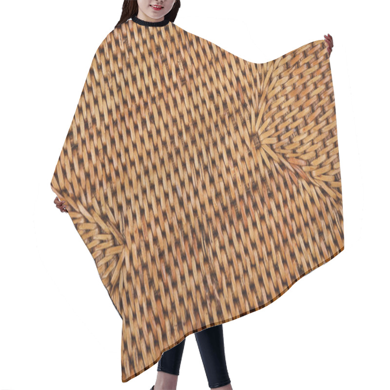 Personality  Wickered Rattan Background Hair Cutting Cape