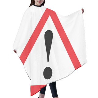 Personality  Attention Red Sign Hair Cutting Cape