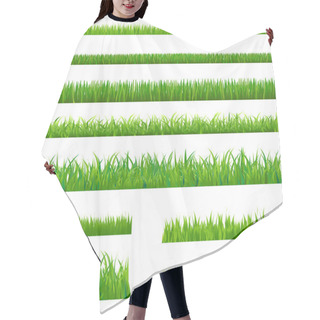 Personality  Big Green Grass Hair Cutting Cape