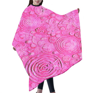 Personality  Mix Of Pink Grunge Flowers Hair Cutting Cape