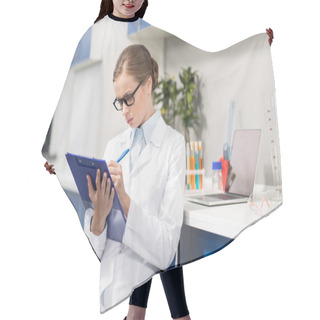Personality  Young Scientist In Laboratory  Hair Cutting Cape