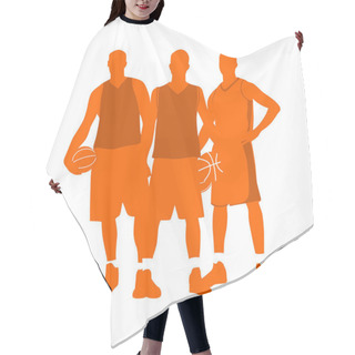 Personality  Basketball Silhouette Vector Image And Illustration Hair Cutting Cape