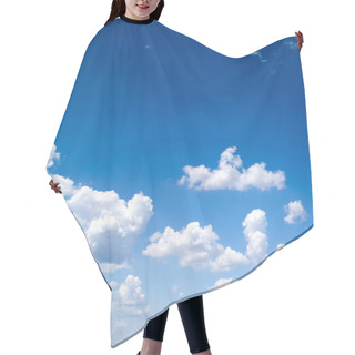Personality  White Fluffy Clouds Hair Cutting Cape
