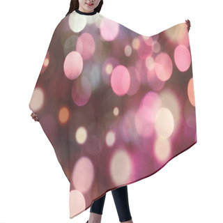 Personality  Purple And White Holiday Bokeh Hair Cutting Cape