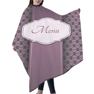 Personality  Illustration Of A Vintage Graphic Element For Menu Hair Cutting Cape