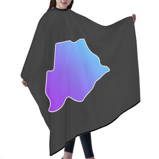 Personality  Botswana Blue Gradient Vector Icon Hair Cutting Cape