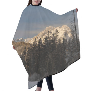 Personality  High Mountain Peak In Winter With Snow And Blue Sky Hair Cutting Cape