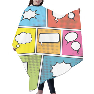 Personality  Blank Speech Bubbles Hair Cutting Cape