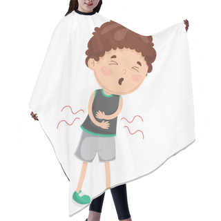 Personality  Vector Illustration Of Child Diseases Hair Cutting Cape