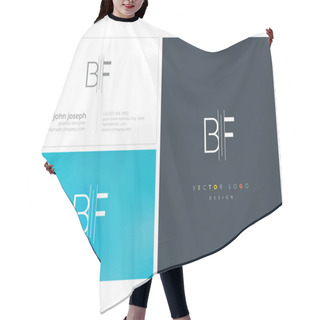 Personality  Logo Joint Bf For Business Card Template, Vector Hair Cutting Cape