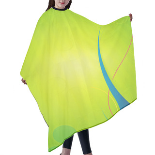 Personality  Vibrant Green Background Hair Cutting Cape