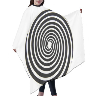 Personality  Black And White Hypnotic Whirlpool Shape Hair Cutting Cape
