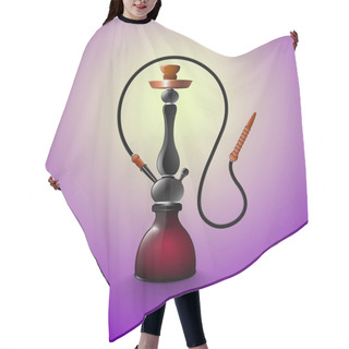 Personality  Hookah Isolated On White Background. Vector Illustration Hair Cutting Cape