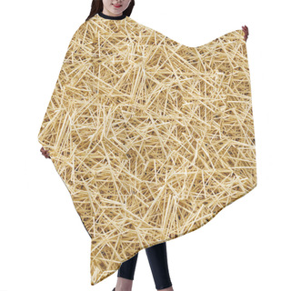Personality  Hay Seamless Background. Hair Cutting Cape