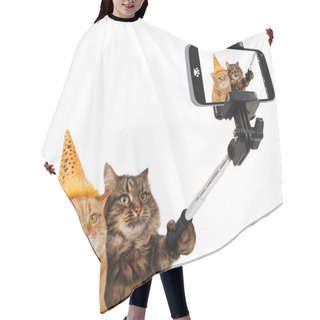 Personality  Funny Cats - Selfie Picture Hair Cutting Cape