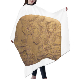 Personality  Ancient Cuneiform Writing On Clay Tablets Hair Cutting Cape