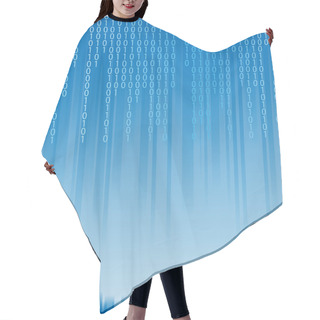 Personality  Abstract Binary Code Background Hair Cutting Cape