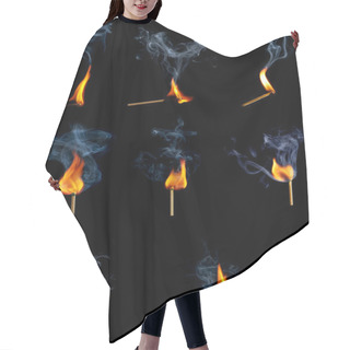 Personality  Burning Match Collection Hair Cutting Cape