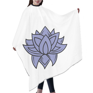 Personality  Lotus Flowers Icon Hair Cutting Cape