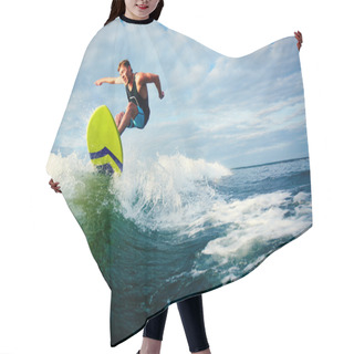 Personality  Male Surfer Riding On Waves Hair Cutting Cape